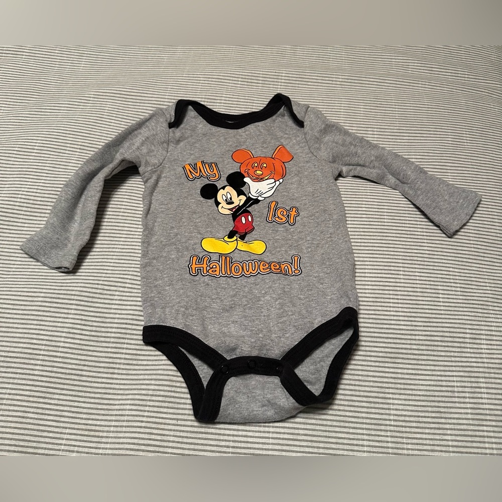 Disney 12 months Halloween onesie